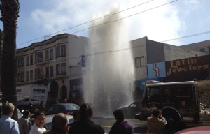 Two-Story High Gusher After Errant Driver Smashes Hydrant