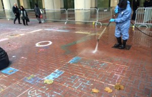 SFPD Clears Protesters’ Encampment Outside Federal Reserve