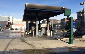 Overheated Passenger Bus Catches Fire At SOMA Gas Station