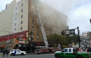 Market Street Reopens After Blaze At Construction Site Near UN Plaza